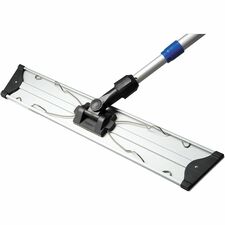 Vileda Professional Hook-and-Loop Flat Mop Frame Hook & Loop Strip, Lightweight, Ergonomic, 360&deg; Swivel - Multi - Aluminum - 1 Each