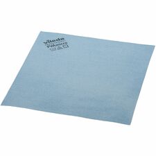 Vileda Professional PVAmicro Cleaning Cloths 15" Length x 14" Width - Streak-free, Absorbent, Flexible, Soft - Blue - 5 / Pack