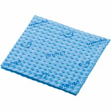 Vileda Professional Breazy Microfiber Cloths 13.78" Length x 13.78" Width - Washable, Hygienic - Blue - 25 / Pack
