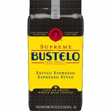 Supreme by Bustelo Whole Bean Espresso WB Coffee Medium/Dark - Whole Bean - Bustelo, Espresso - 1 Each