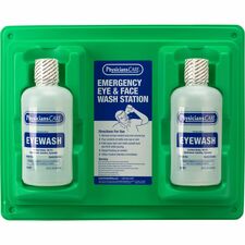 First Aid Only Twin-Bottle Eyewash Station 1 quart - Clear