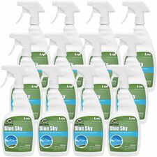Zep Commercial Air Fair Odor Counteractant Spray - Blue Sky, Pleasant - Odor Neutralizer, Phosphate-free, Spill Resistant - 12 / Carton