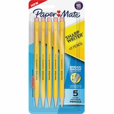 Paper Mate Sharp Writer Mechanical Pencils Yellow Barrel - 5 / Pack