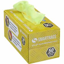 Monarch Smart Rags Microfiber Cloths For Automotive, Office, Healthcare, Household, Garage, Breakroom, Hospital, Industry - Reusable, Streak-free, Lint-free, Dirt Resistant, Grime Resistant - Blue - 50 / Box
