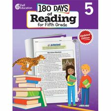 Shell Education 180 Days of Reading for Fifth Grade, 2nd Edition Printed Book Grade 5 - English