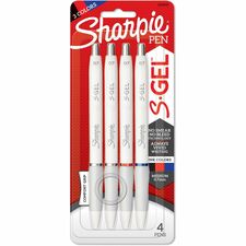 Sharpie S-Gel Pens 0.7 mm Bold Pen Point - Assorted Ink - White Barrel - 4 / Pack
