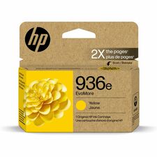 HP EvoMore 936e Original High Yield Inkjet Ink Cartridge - Yellow - 1 Each 1650 Pages