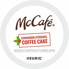 McCaf&eacute;&reg; K-Cup Cinnamon Streusel Cake Coffee Compatible with Keurig K-Cup Brewer - Light - 24 K-Cup - K-Cup - Cinnamon Streusel Coffee Cake - Kosher - 24 / Box