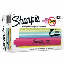 Sharpie Highlighter Chisel Marker Point - Pink Ink - 1 Dozen