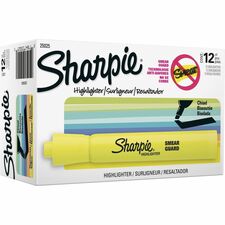 Sharpie Highlighter Chisel Marker Point - Fluorescent Yellow Ink - 1 Dozen