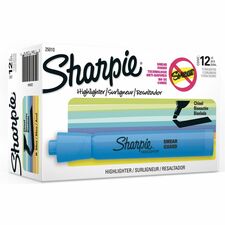 Sharpie Highlighter Chisel Marker Point - Blue Ink - 1 Dozen