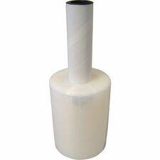 WP Extended Core Pallet Wrap 5" Width x 1000 ft Length - Handle, Disposable - Clear - 15 / Carton