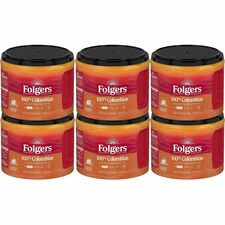 Folgers&reg; Ground 100% Colombian Coffee Medium - 22.6 oz Per Canister - Ground - Colombian, Arabica - 6 / Carton