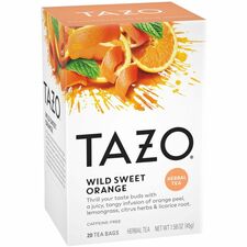 Tazo Wild Sweet Orange Herbal Tea Bag Herbal Tea - Organic - 20 / Box