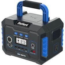 DieHard 300-Watt Lithium-ion Portable Power Station/Solar Generator Lithium Ion (Li-Ion) - Rich Black