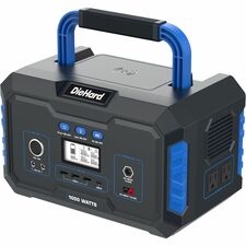 DieHard 1000-Watt Lithium-ion Portable Power Station/Solar Generator Lithium Ion (Li-Ion) - Rich Black