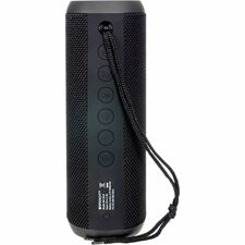 Spracht Blunote Turbo Portable Bluetooth Speaker System - 20 W RMS - Matte Black Battery Rechargeable - 1