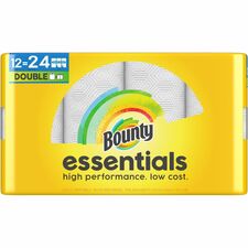Bounty Essentials Paper Towels 108 Sheets/Roll - Yellow - 12 Rolls Per CartonCarton - 12 / Carton