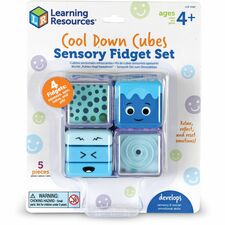 Learning Resources Cool Down Cubes Sensory Fidget Set Learning Toy - Theme/Subject: Learning - 4+ - 5 Pieces - Multi