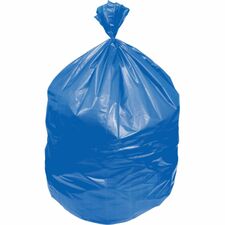 Heritage Eco Blend Max Can Liners 33 gal Capacity - 33" Width x 0.80 mil (20 Micron) Thickness - Low Density - Blue Tint - Linear Low-Density Polyethylene (LLDPE), Resin - Can, Waste - Recycled - 200 / Carton