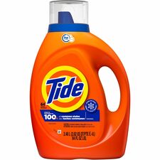 Tide Liquid Laundry Detergent For Laundry, Washing Machine - Liquid - 84 fl oz (2.6 quart) - Original Scent - Phosphate-free - Orange - 4 / Carton