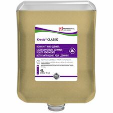 Kresto Super Heavy-Duty Hand Cleaner 1.06 gal - Oil Remover, Grease Remover, Carbon Remover, Lubricant Remover, Lacquer Remover, Resin Remover, Soil Remover, Residue Remover, Odor Remover - Hand, Skin, Industrial - Brown - Heavy Duty, Silicone-free - 1 Ea