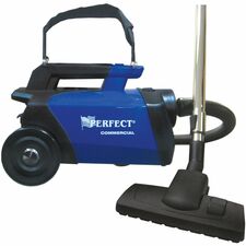 V.A.C. HEPA Portable Commercial Canister Vacuum Bagged - Nozzle, Floor Tool, Combo Brush, Upholstery Tool, Crevice Tool, Wand, Rug Tool - Rug - 30 ft Cable Length - 7.5 ft Hose Length - HEPA - Blue