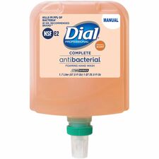Dial 1700 Universal Dispenser Refills Original Scent - 1.80 quart - Bacteria Remover - Hand, Skin - Moisturizing - Antibacterial - Orange - Non-drying, Scented - 3 / Carton