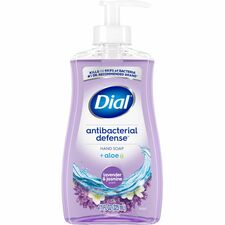 Dial Antibacterial Defense Liquid Hand Soap Fresh Scent - 11 fl oz - Pump Dispenser - Bacteria Remover - Hand, Skin - Antibacterial - Lavender - Recycled - Cruelty-free, Paraben-free, Phthalate-free, Silicone-free, Sulfate-free, Scented - 1 Each