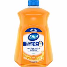 Dial Antibacterial Defense Liquid Hand Soap Fresh Scent - 1.63 quart - Pump Dispenser - Bacteria Remover - Hand, Skin - Antibacterial - Gold - Recycled - Cruelty-free, Paraben-free, Phthalate-free, Silicone-free, pH Balanced, Sulfate-free - 1 Each