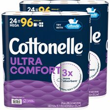 Kimberly-Clark Professional Ultra Comfort Toilet Paper 2 Ply - White - Paper, FiberPack - 24/Pack - 2 / Carton