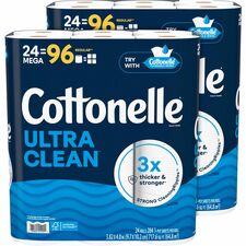 Kimberly-Clark Professional Ultra Clean Toilet Paper 1 Ply - White - Paper, Fiber - 24 Rolls Per Pack - 24 Pack - 2 / Carton
