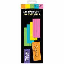 Astrobrights Ruled Handwriting Strips Skill Learning: Mathematics, Handwriting, Sight Words, Vocabulary, Spelling, Number - 100 / Pack
