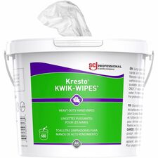 Kresto KWIK-WIPES Citrus - 10" Width x 12" Length - Red - Fabric - 130 / Each