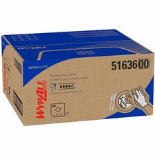 Wypall Critical Clean Foodservice Cloths Quarter-fold - 12.50" Width x 23.50" Length - Blue - Hydroknit, Cellulose, Polypropylene - 200 Sheets/ - 200 / Box
