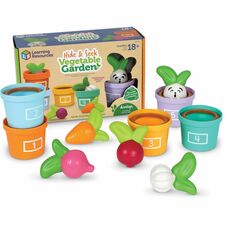 Learning Resources Hide and Seek Vegetable Garden Hide & Seek Toy - Theme/Subject: Fun, Learning - 18 Month & Up - 10 Pieces - Multi