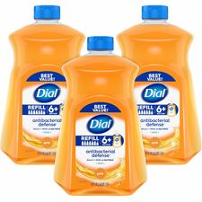 Dial Antibacterial Defense Liquid Hand Soap 1.63 quart - Bottle Dispenser - Bacteria Remover - Hand - Antibacterial - Gold - Recycled - Cruelty-free, Paraben-free, Phthalate-free, Silicone-free, pH Balanced - 3 / Carton