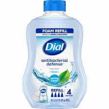 Dial Complete Foaming Hand Wash Spring Water Scent - 30 fl oz - Bottle Dispenser - Kill Germs - Hand - Recycled - 4 / Carton