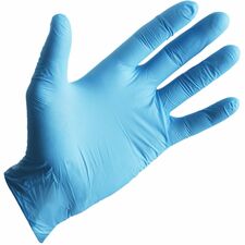 BLUZEN Nitrile Exam Gloves 5 mil Thickness - Large Size - Nitrile - Blue - Comfortable - For Laboratory, Medical, Examination - 100/Box - 10 / Carton