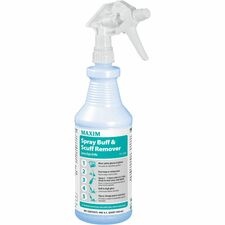 Midlab Buff and Scuff Remover Spray For Floor - Spray - 32 fl oz (1 quart) - Durable, Slip Resistant - White - 12 / Carton