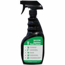 Midlab Stainless Steel Cleaner For Stainless Steel - Spray - 16 fl oz (0.5 quart) - Long Lasting, Fingerprint Resistant, Non-flammable, Petroleum Free, Streak-free, Smudge Resistant - Black - 6 / Carton