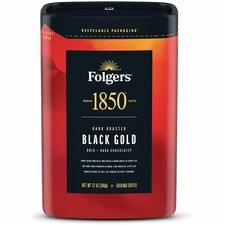 Folgers&reg; Ground Black Gold Dark Roast Ground Coffee Black Coffee - Dark - Ground - Black Gold - 1 Each