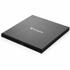 Verbatim Blu-ray Writer - External BD-R/RE Support - 6x BD Write - 8x DVD Write - Double-layer Media Supported - USB 3.1 (Gen 1) Type C - Slimline - BUS Powered