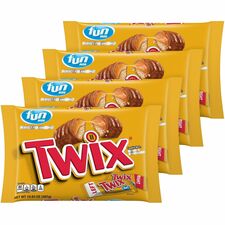 Twix Caramel Cookie Bars Caramel, Chocolate - Individually Wrapped - 10.83 oz - 4 / Carton