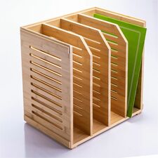 Officemate Bamboo Magazine File 4 Compartment(s) - Horizontal/Vertical - 5.28" Height x 14.09" Width x 8.62" Depth - Stackable - Durable, Stackable - Natural - Bamboo - 1 Each