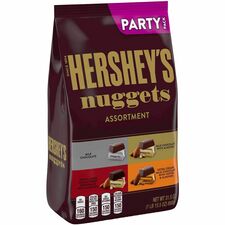 Hershey Nuggets Chocolates Milk Chocolate, Milk Chocolate with Almond, Extra Creamy Milk Chocolate with Toffee and Almond, Mildy Sweet Special Dark Chocolate with Almond - 1.97 lb - 1 / Carton