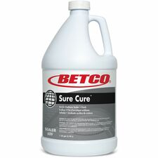Betco Sure Cure Floor Sealer & Finish For Multi Surface - Ready-To-Use - Liquid - 128 fl oz (4 quart) - 8.4 to 8.9 pH - Mild Scent - Long Lasting, Abrasion Resistant, Water Based, Durable - Clear, Milky White Bottle - 4 / Carton