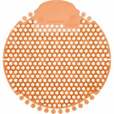 Fresh Products Wave 360 Urinal Screens Lasts upto 60 Days - Splash Reducer, Odor Control - 5 / Box - Orange