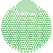 Fresh Products Wave 360 Urinal Screens Lasts upto 60 Days - Splash Reducer, Odor Control - 5 / Box - Green