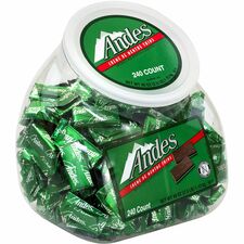 Andes Creme de Menthe Treats Mint, Chocolate - Individually Wrapped - 240 / Carton